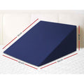 Giselle Bedding Bed Wedge Support Pillow 62x64x30cm with Memory Foam & Waterproof Cover - SuperSaverAU - view 2