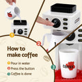 Keezi Kids Pretend Coffee Shop Playset with Coffee Maker and Play Money - SuperSaverAU - view 6