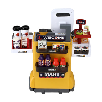 Keezi Kids Supermarket Pretend Playset with 48 Accessories