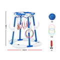 Keezi Kids Basketball Hoop with 4 balls Ring Toss Sports Pool Toys Blue - SuperSaverAU - view 2