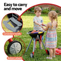 Keezi Kids Pretend Kitchen BBQ Playset Role Play Toy with charcoal Play Food Cup - SuperSaverAU - view 6