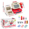 Keezi Kids Cash Register Calculator Pretend Play Shops Money Checkout Toys Set - SuperSaverAU - view 2