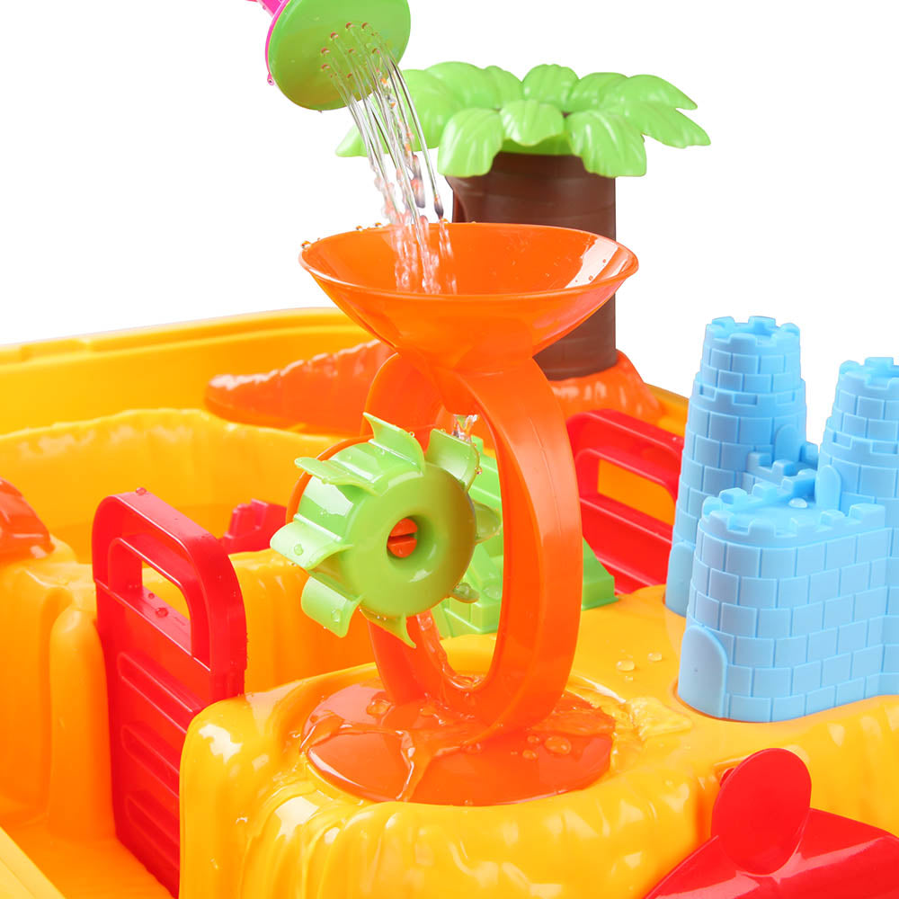 Keezi Kids Sandpit Pretend Play Set Sand Water Table Chair Outdoor Beach Toy - SuperSaverAU - view 4
