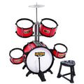 Keezi Kids 7-Piece Junior Drum Set - Red