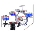 Keezi Kids Drum Set with Stool - Blue