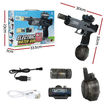 Keezi Electric Water Gun 500ml - Black Squirt Gun for Kids and Adults