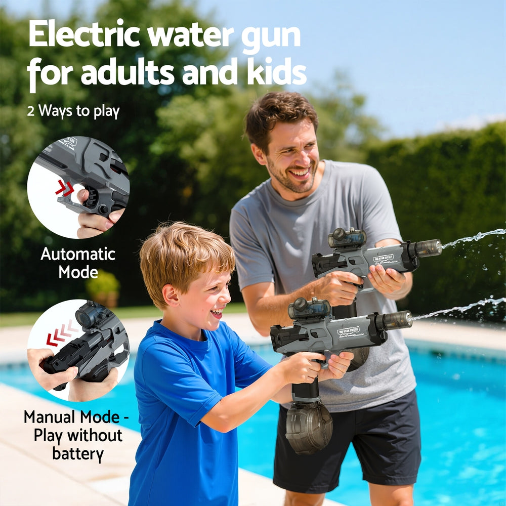 Keezi Electric Water Gun 500ml - Black Squirt Gun for Kids and Adults