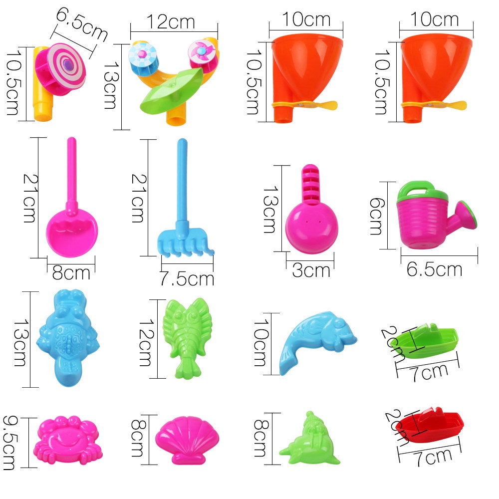 Keezi Kids Sandpit Pretend Play Sets Beach Toys Outdoor Sand Water Table Set - SuperSaverAU - view 3