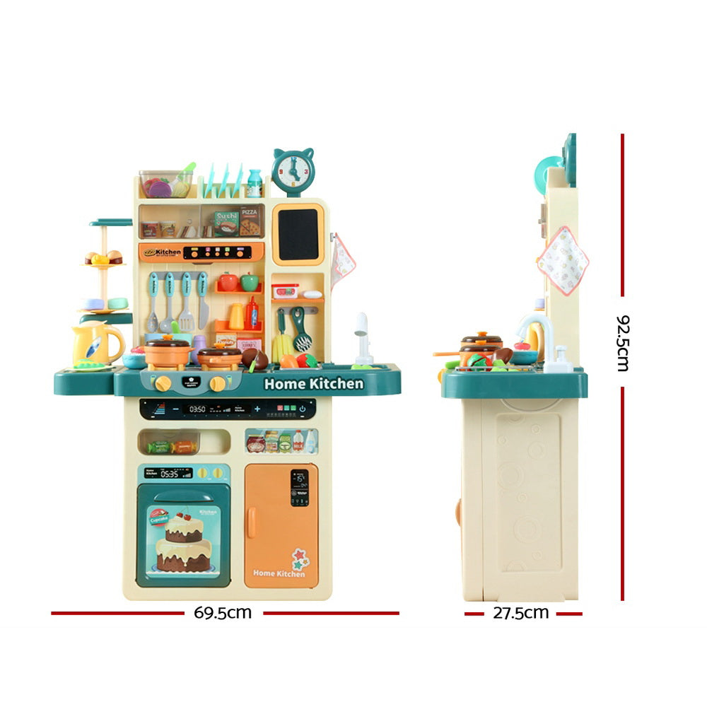 Keezi Kids Kitchen Pretend Play Set Cooking Sound Steam Light Function - SuperSaverAU - view 2