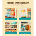 Keezi Kids Kitchen Pretend Play Set Cooking Sound Steam Light Function - SuperSaverAU - view 3