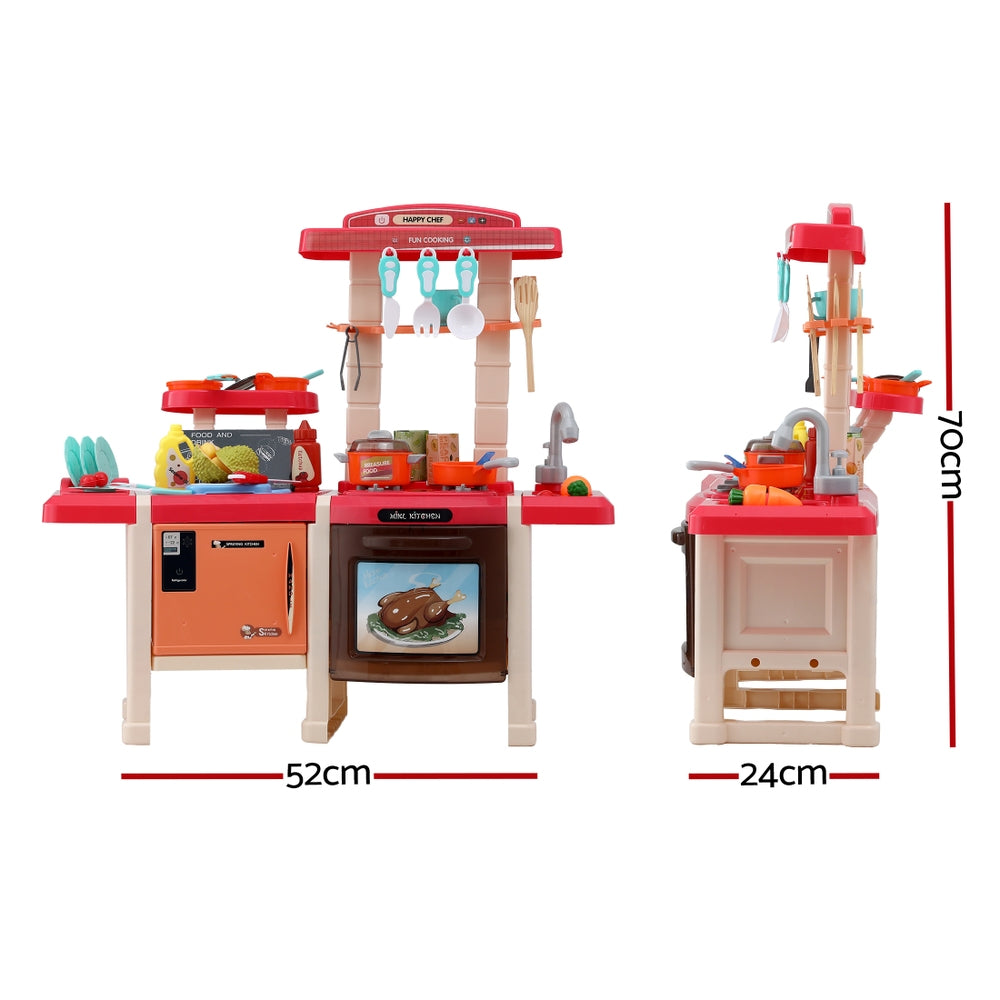 Keezi Kids Kitchen Play Set - Cooking Sound and Light Features