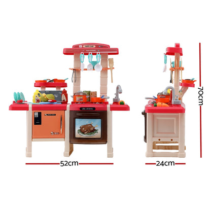 Keezi Kids Kitchen Play Set - Cooking Sound and Light Features