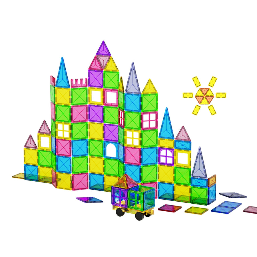 Keezi 60pcs Kids Magnetic Tiles Blocks Building Educational Toys Children Gift - SuperSaverAU - view 1