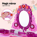 Keezi Kids Pretend Makeup Play Set Dressing Table Chair Girls Toys Children - SuperSaverAU - view 4