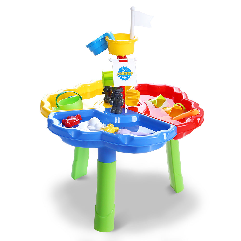 Keezi Kids Sandpit Pretend Play Set Outdoor Sand Water Table Beach Toy - SuperSaverAU - view 1