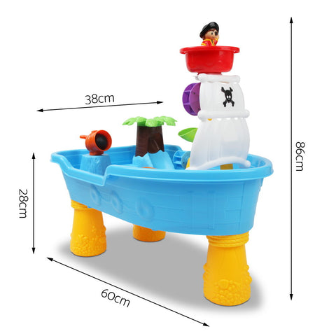 Keezi Kids Sandpit Pretend Play Set Sand Water Table Outdoor Beach Toy Children - SuperSaverAU - view 2
