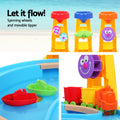 Keezi Kids Sandpit Pretend Play Set Water Sand Table Children Outdoor Toy Umbrella - SuperSaverAU - view 6