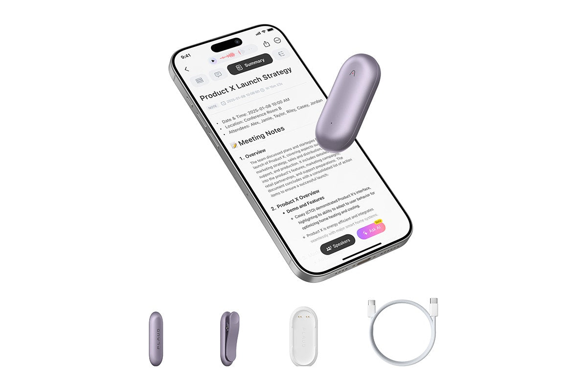 PLAUD NotePin AI Voice Recorder (Sunset Purple)