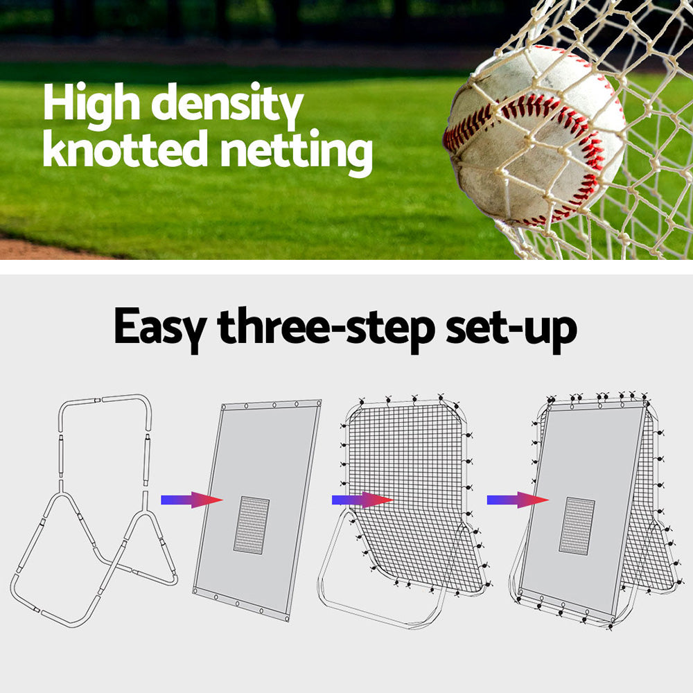 Everfit Baseball Net Rebound Pitching Kit Target Hitter 2 in 1 Training Aid - SuperSaverAU - view 6