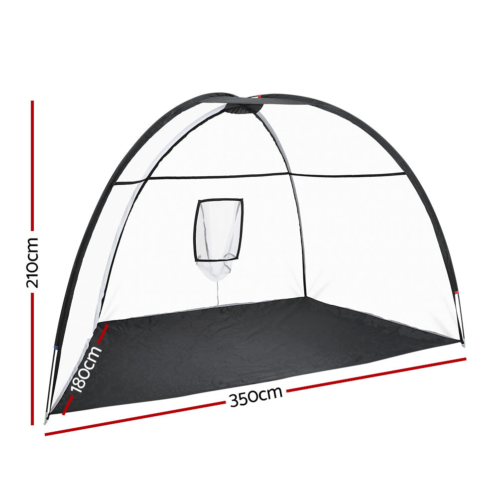 Everfit 3.5M Golf Practice Net - Portable, Durable, Indoor/Outdoor Training Aid - SuperSaverAU - view 2
