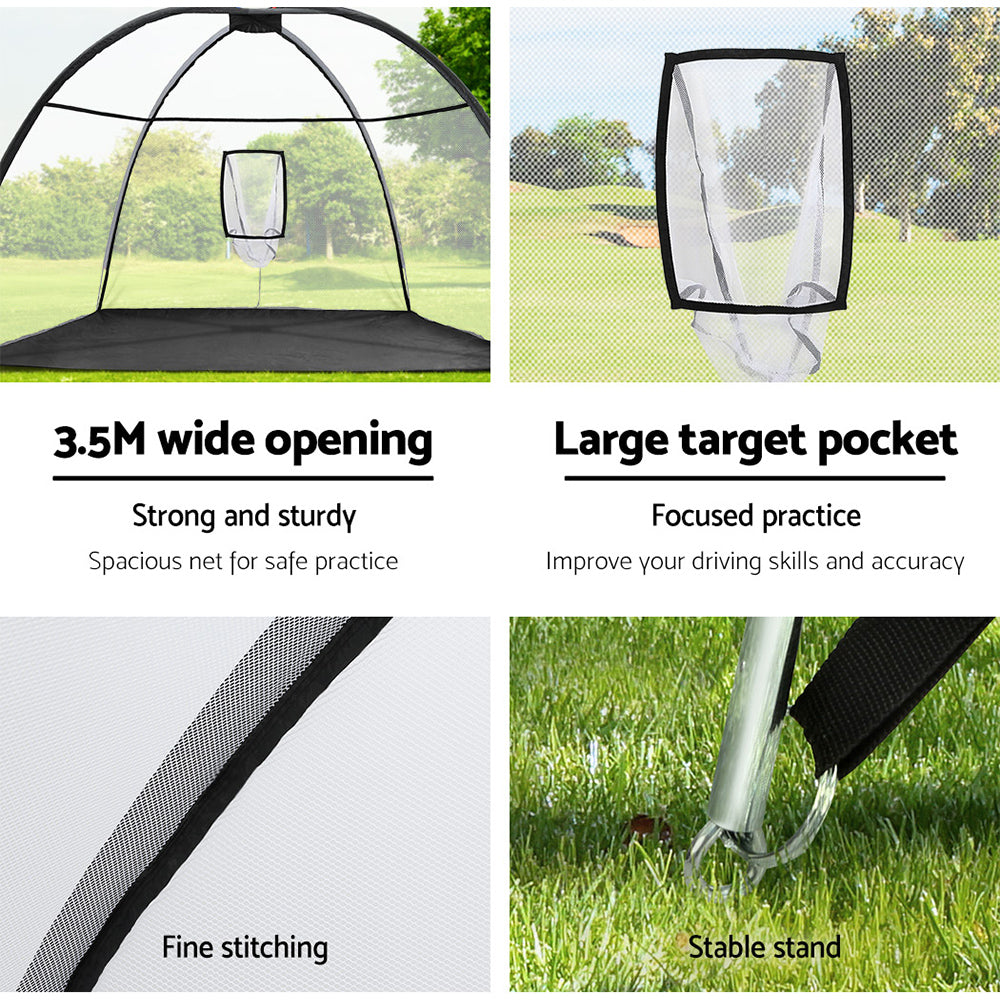 Everfit 3.5M Golf Practice Net - Portable, Durable, Indoor/Outdoor Training Aid - SuperSaverAU - view 7