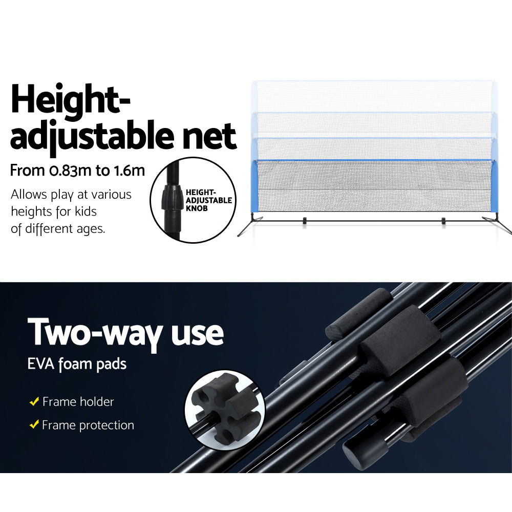 Everfit 4m Badminton Tennis Net Portable Volleyball Kit Adjustable Height - SuperSaverAU - view 4