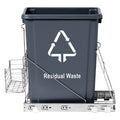Cefito 40L Pull-Out Bin System for Kitchen Cabinet, Chrome-Plated, Easy Access - SuperSaverAU - view 3