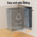 Cefito 40L Pull-Out Bin System for Kitchen Cabinet, Chrome-Plated, Easy Access - SuperSaverAU - view 4