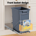 Cefito 40L Pull-Out Bin System for Kitchen Cabinet, Chrome-Plated, Easy Access - SuperSaverAU - view 5