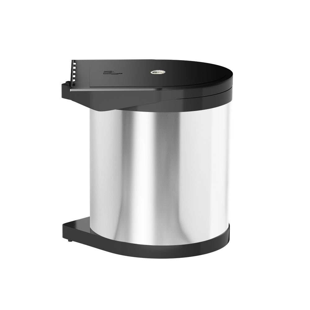 Cefito 12L Smart Cabinet Swing Out Bin - Stainless Steel, Auto Open Lid - SuperSaverAU - view 3