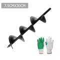 GIANTZ Power Garden Auger Small Earth Planter 75 X 300MM Black - SuperSaverAU - view 1