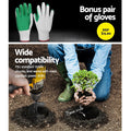 GIANTZ Power Garden Auger Small Earth Planter 75 X 300MM Black - SuperSaverAU - view 6