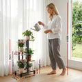 Artiss 4 Tiers Plant Stand Metal Flower Pots Shelf Indoor Outdoor Garden Home - SuperSaverAU - view 3
