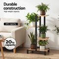 Artiss 4 Tiers Plant Stand Metal Flower Pots Shelf Indoor Outdoor Garden Home - SuperSaverAU - view 6