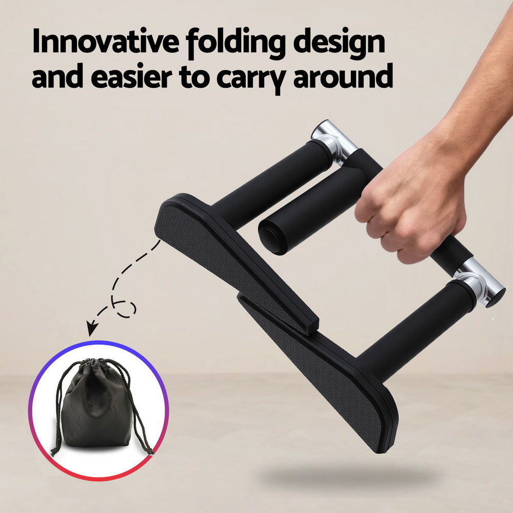 Everfit Foldable Dip Station - Portable Multi-Gym Pull-Up Bar - SuperSaverAU - view 6