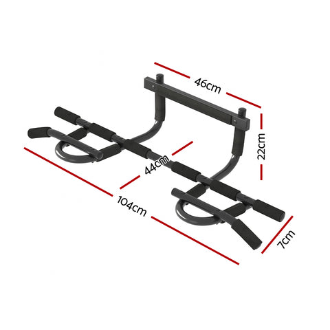 Everfit Pull Up Bar 104CM Doorway Chin Up Horizontal Bar Gym - SuperSaverAU - view 2
