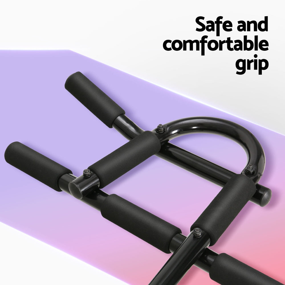 Everfit Pull Up Bar 104CM Doorway Chin Up Horizontal Bar Gym - SuperSaverAU - view 5