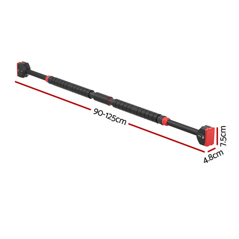 Everfit Pull Up Bar 90CM-125CM Doorway Chin Up Horizontal Bar Gym - SuperSaverAU - view 2