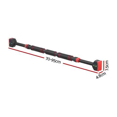 Everfit Pull Up Bar 70CM-95CM Doorway Chin Up Horizontal Bar Gym - SuperSaverAU - view 2