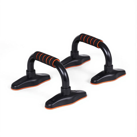 Everfit Orange & Black Push Up Bars with Foam Grips