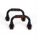 Everfit Orange & Black Push Up Bars with Foam Grips