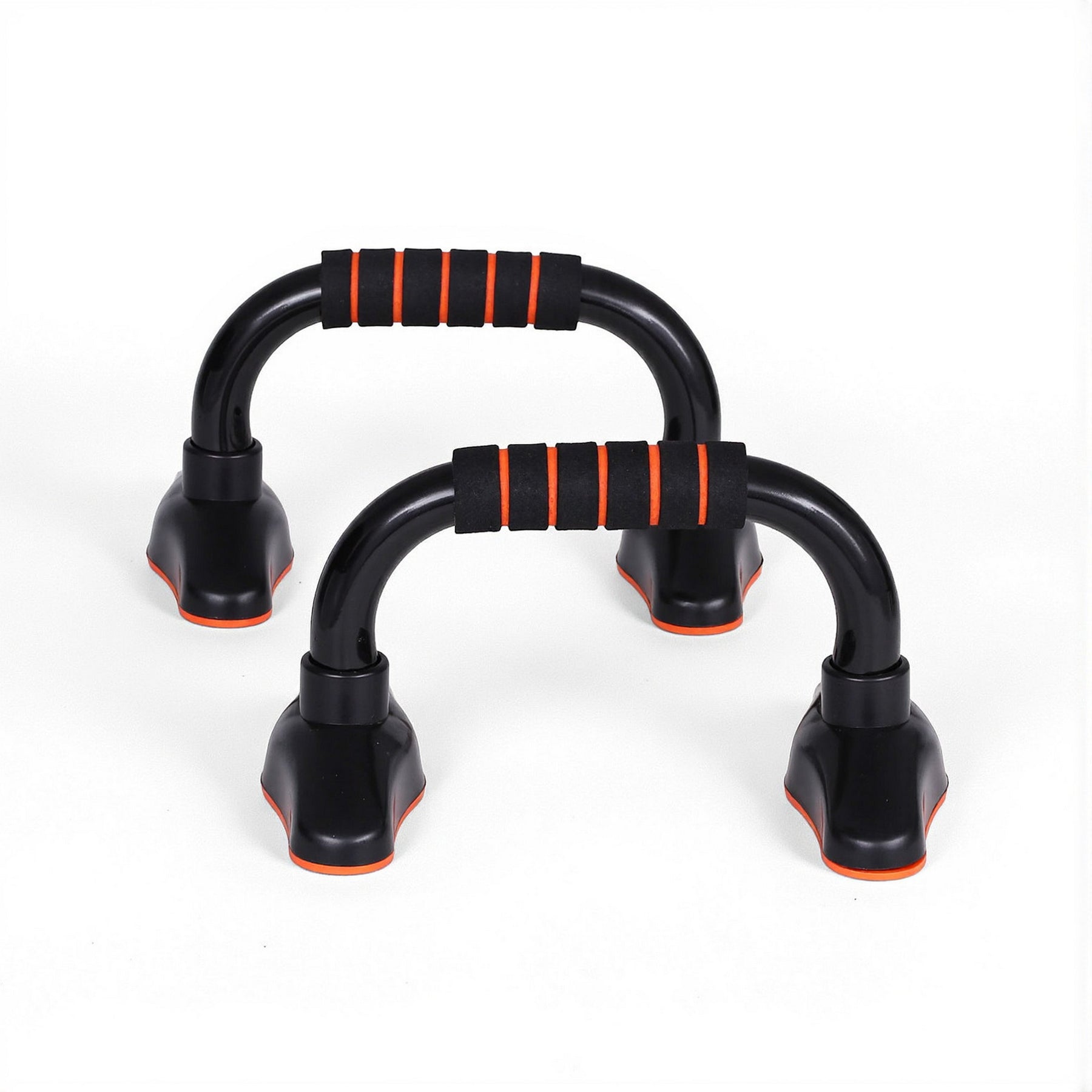 Everfit Orange & Black Push Up Bars with Foam Grips