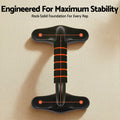 Everfit Orange & Black Push Up Bars with Foam Grips