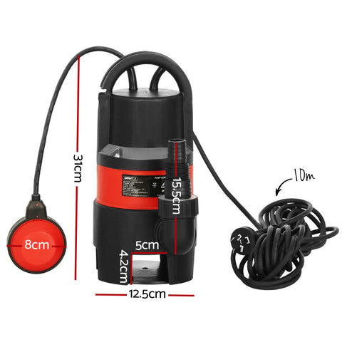 Giantz Garden Submersible Pump 550W Dirty Water Bore Tank Well Steel Sewerage - SuperSaverAU - view 2