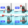 Giantz Garden Submersible Pump 550W Dirty Water Bore Tank Well Steel Sewerage - SuperSaverAU - view 6