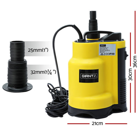 Giantz Garden Water Submersible Pump 400W Dirty Bore Sewerage Tank Well Steel - SuperSaverAU - view 2