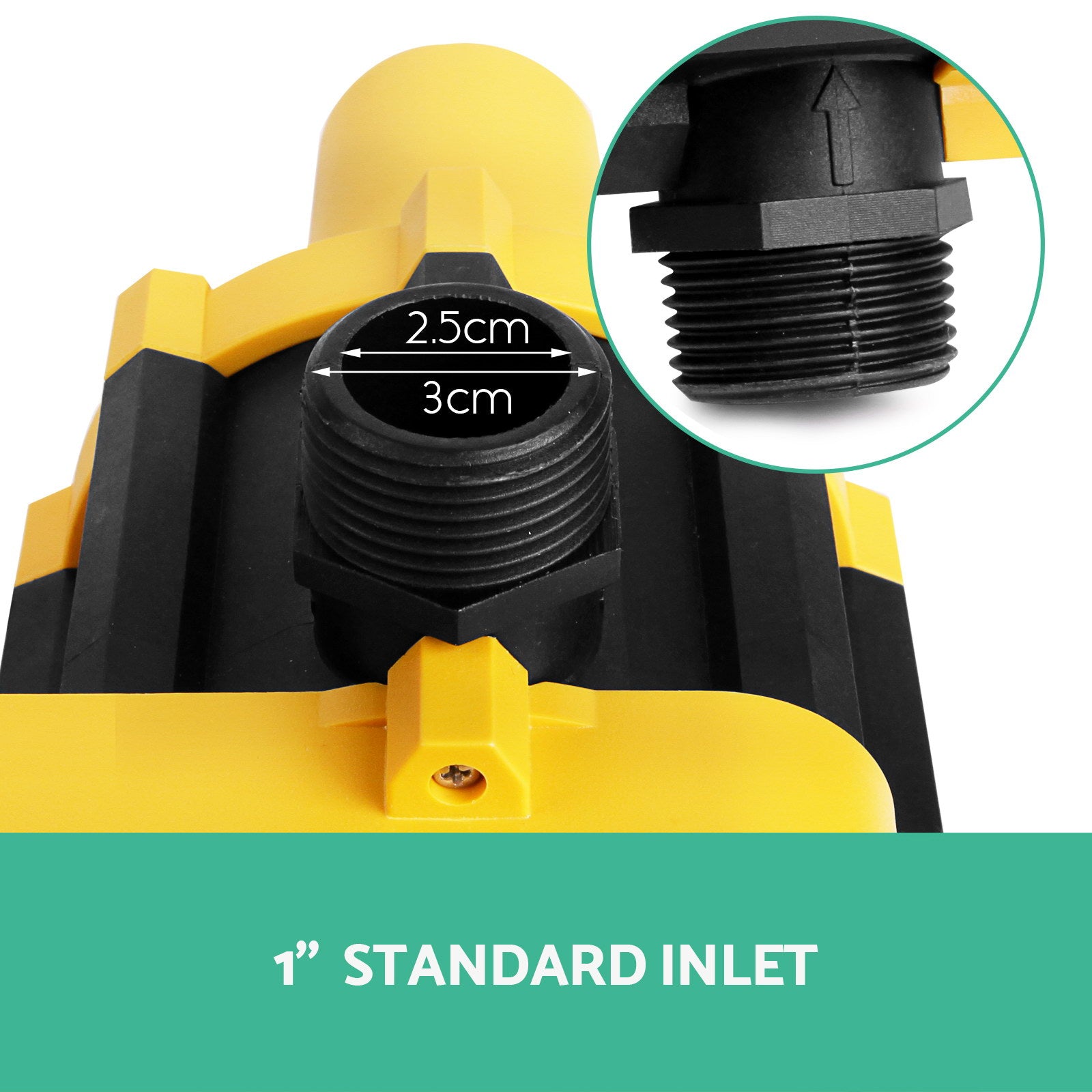 Giantz Water Pressure Pump Controller Auto Switch Control Electric Electronic Yellow - SuperSaverAU - view 5