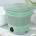Devanti Portable Washing Machine 8L Green - Foldable, Lightweight, Germicidal Blue Light - SuperSaverAU - view 5