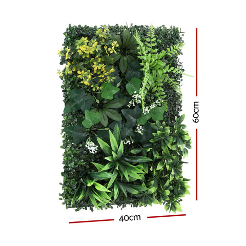 Gardeon Artificial Plant Wall Panels – Hedge Grass 40 x 60cm, 4 Pack