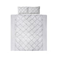 Giselle Bedding Super King 3-piece Quilt Set Grey - Pinch Pleated Design - SuperSaverAU - view 1